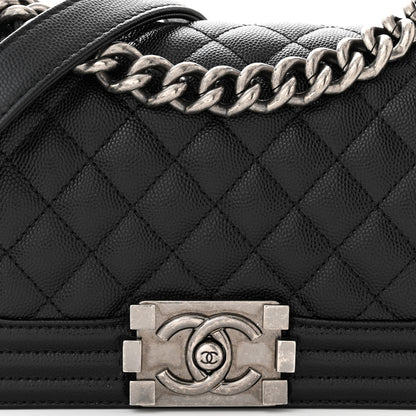 Chanel Caviar Quilted Small Boy Flap Black 8 of 11