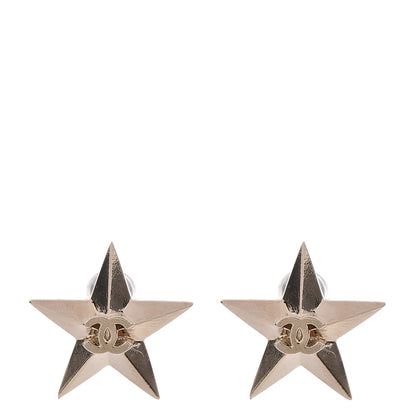 Chanel Metal CC Star Earrings Gold 1 of 4