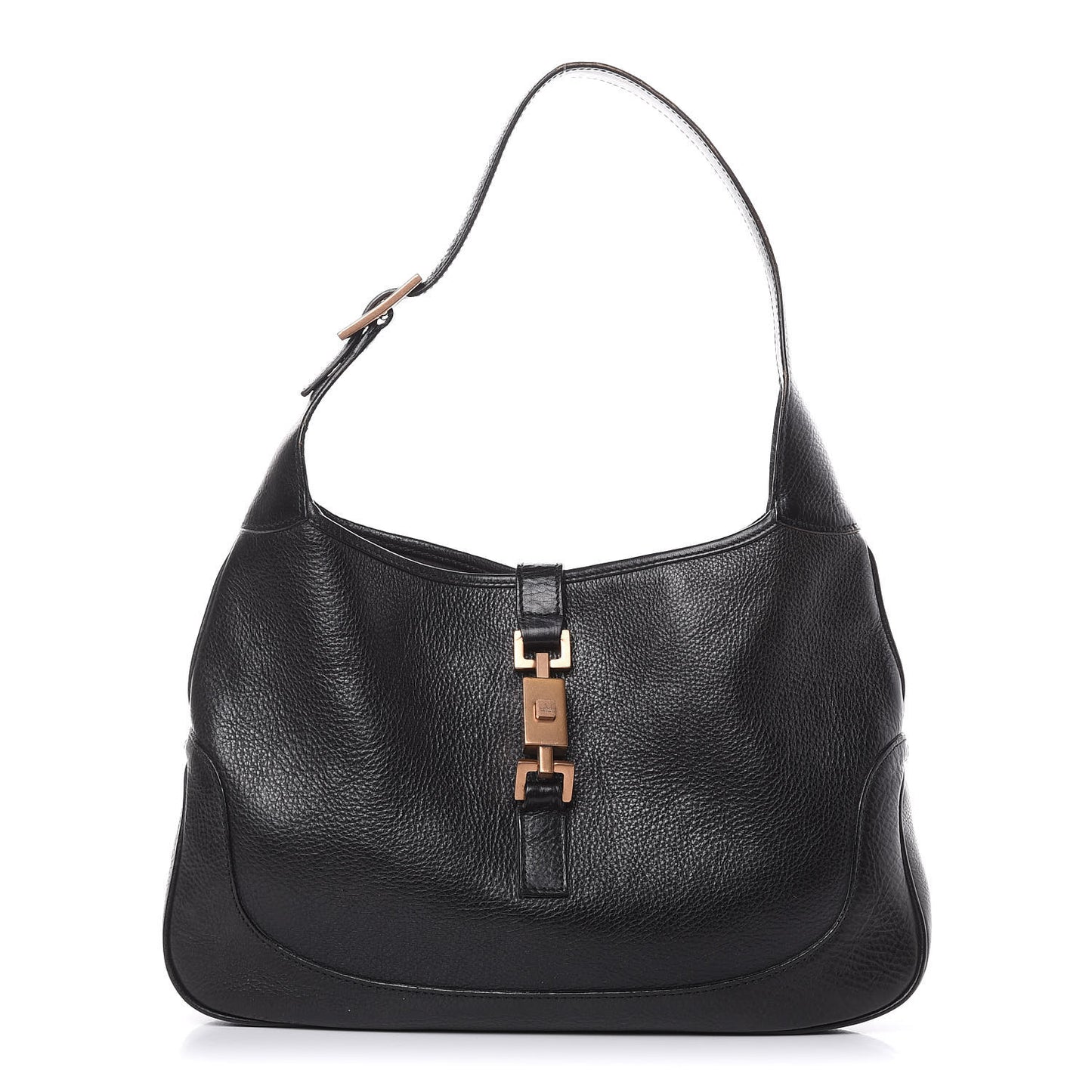 Calfskin Small Jackie O Hobo Black