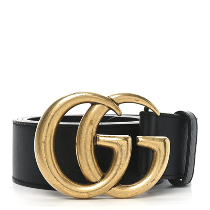 Gucci Calfskin Double G 40mm Belt 80 32 Black 1 of 3
