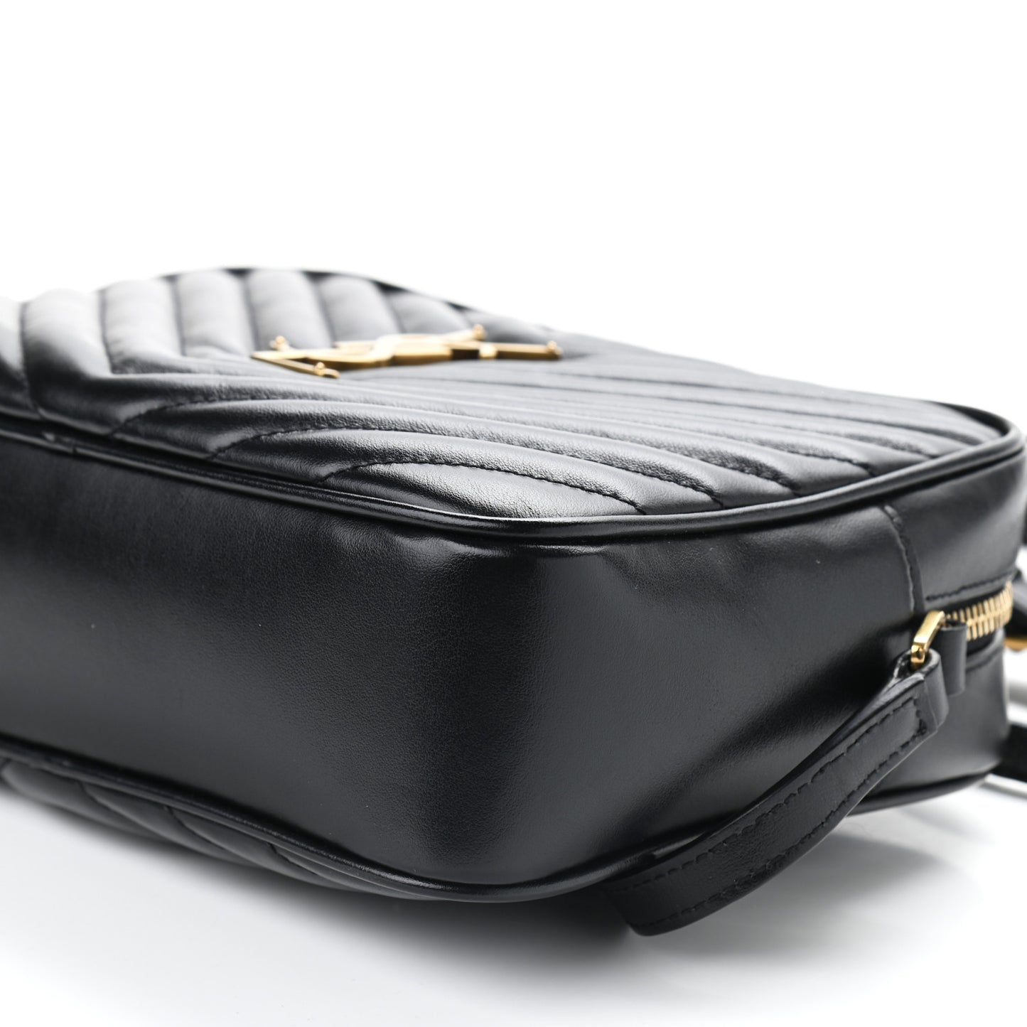 Calfskin Matelasse Monogram Lou Camera Bag Black