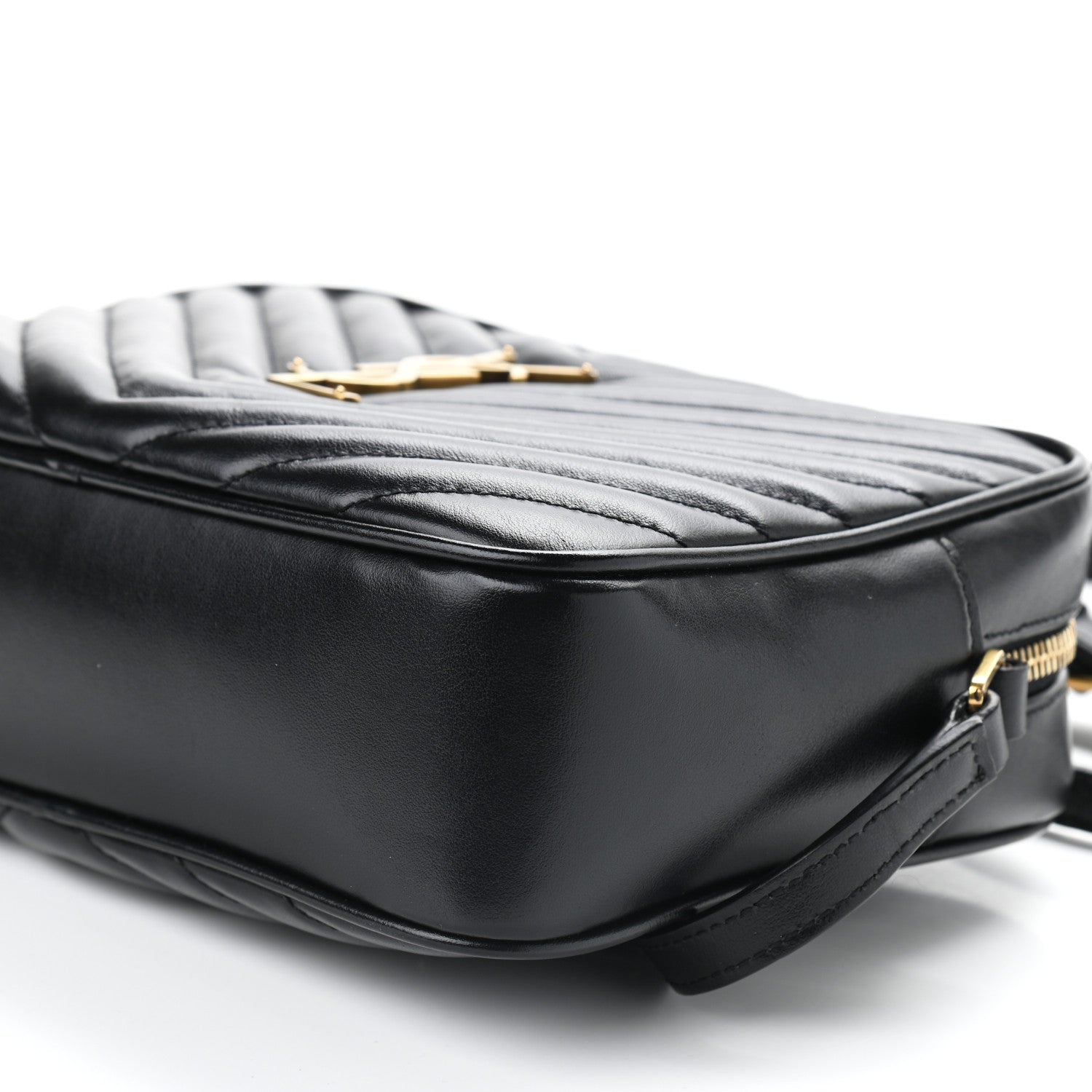 Saint Laurent Calfskin Matelasse Monogram Lou Camera Bag Black 9 of 9