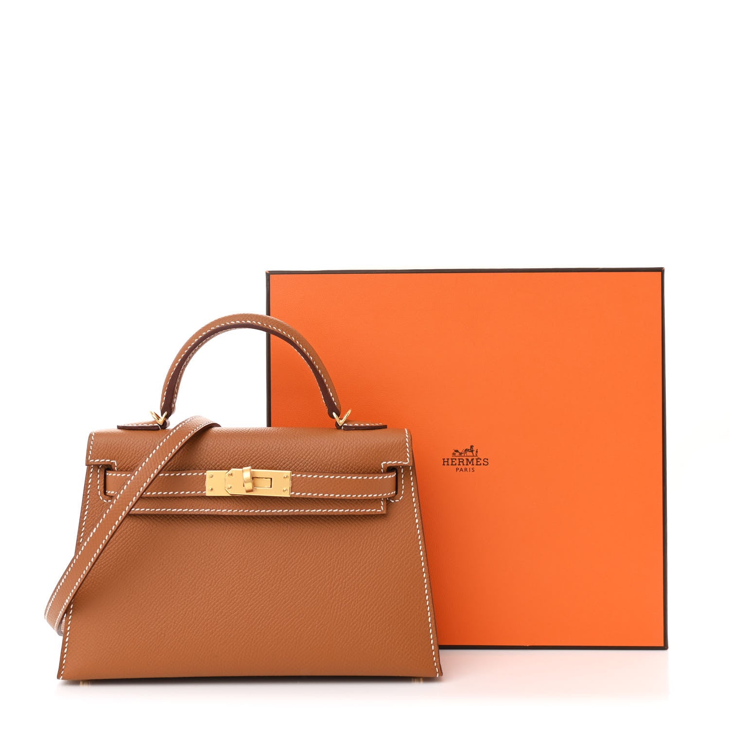 Hermes Epsom Mini Kelly Sellier 20 Gold 11 of 11