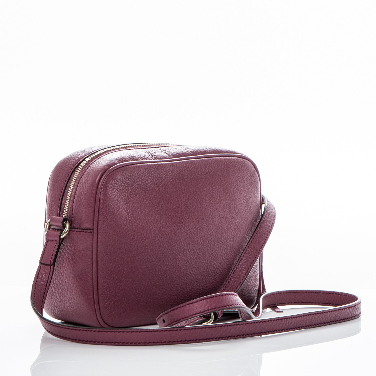 Gucci Pebbled Calfskin Small Soho Disco Bag Peonia Flower 3 of 7