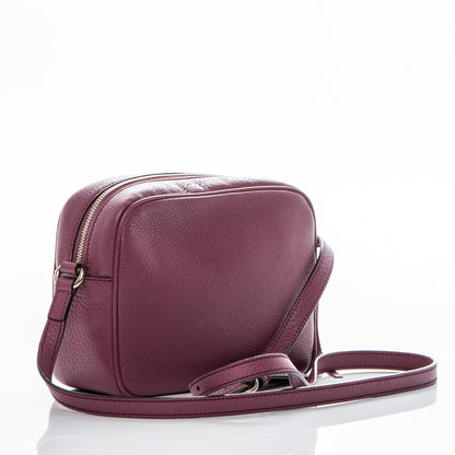 Gucci Pebbled Calfskin Small Soho Disco Bag Peonia Flower 3 of 7