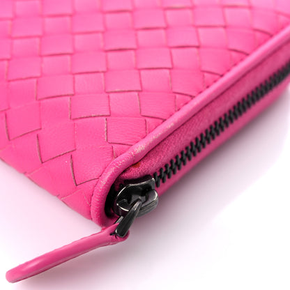 Bottega Veneta Nappa Intrecciato Zip Around Wallet Pink 8 of 17
