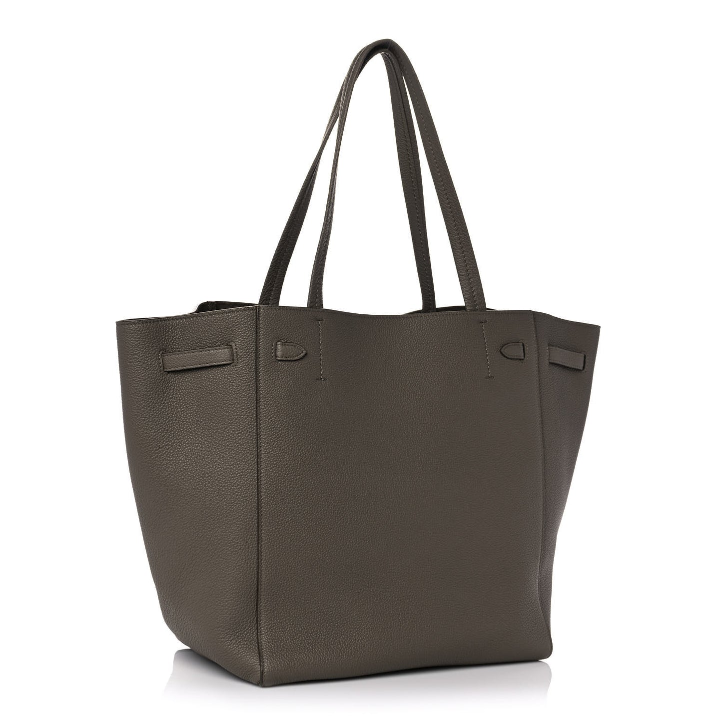 Soft Grained Calfskin Small Belt Cabas Phantom Taupe