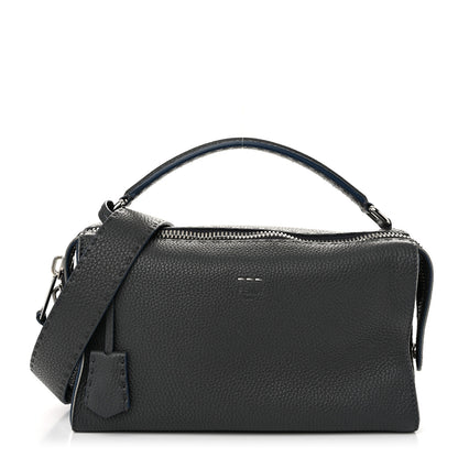 Fendi Cuoio Romano Selleria Lei Boston Tote Asfalto 1 of 10