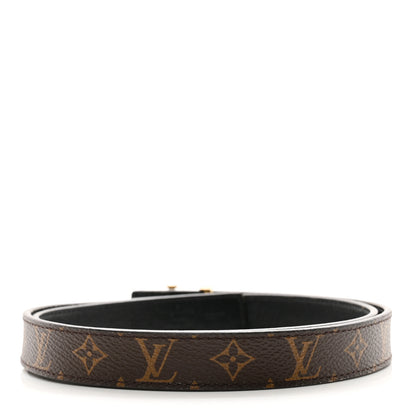 Louis Vuitton Calfskin Monogram 20mm LV Iconic Reversible Belt 75 30 Black 2 of 4