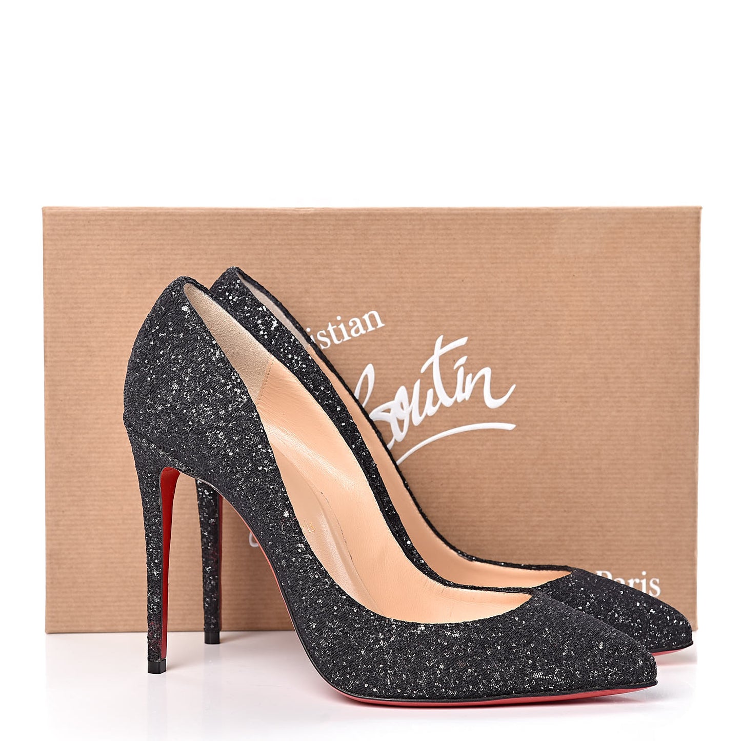 Glitter Resille Pigalle Follies 100 Pumps 38 Black