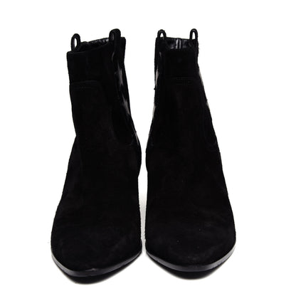 Saint Laurent Suede Rock 40 Stars Ankle Boots 35 Black 5 of 10