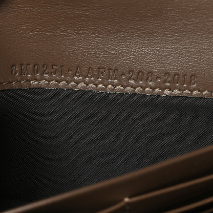 Fendi Vitello Soft F is Fendi Bi-Color FF 1974 Embossed Continental Envelope Wallet Maya Black 6 of 8