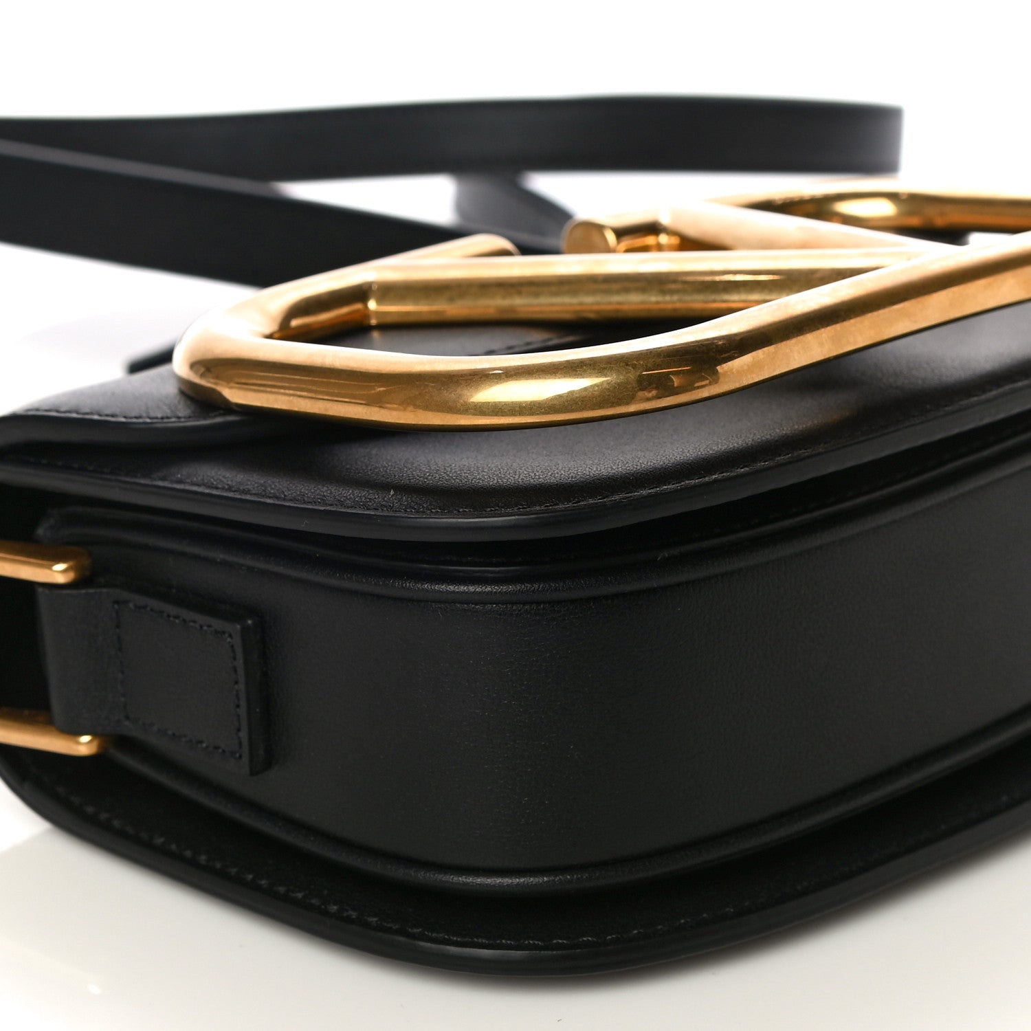 Valentino Garavani Calfskin Small Supervee Crossbody Bag Black 8 of 9