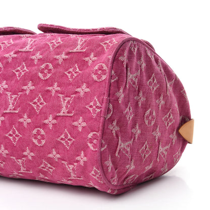 Louis Vuitton Monogram Denim Neo Speedy Fuchsia 7 of 11