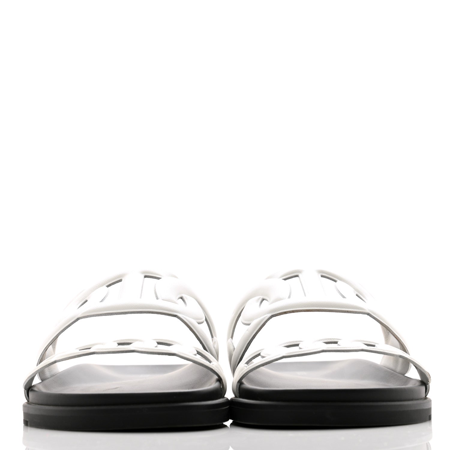 Hermes Nappa Womens Extra Sandals 40 White 2 of 11