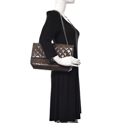 Chanel Crinkled Patent Quilted 2.55 Reissue 227 Flap Brown 2 of 13