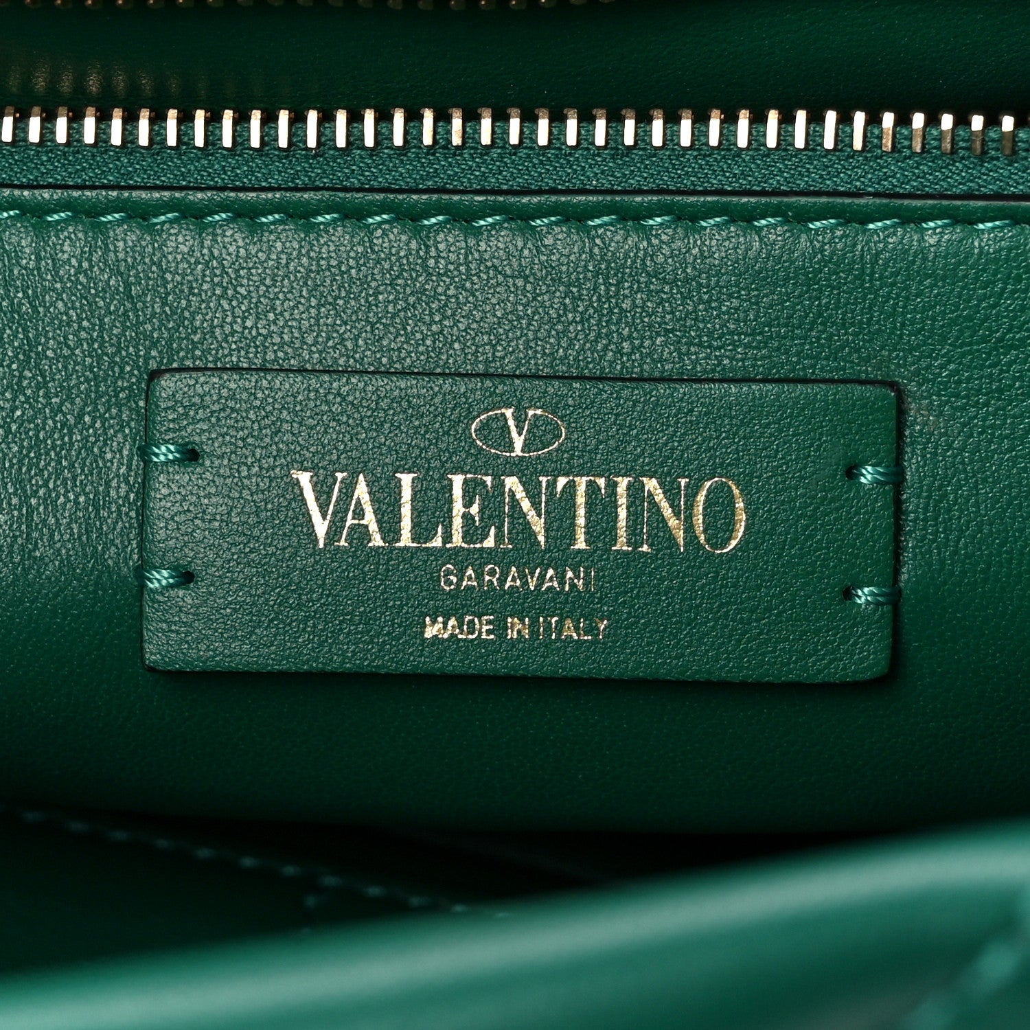 Valentino Garavani Nappa Large Roman Stud Shoulder Bag Jungle 6 of 9