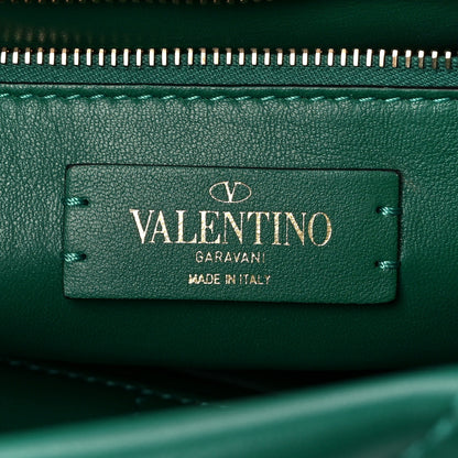 Valentino Garavani Nappa Large Roman Stud Shoulder Bag Jungle 6 of 9
