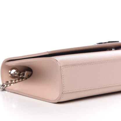 Saint Laurent Grain De Poudre Medium Classic Monogram Kate Satchel Marble Pink 8 of 11