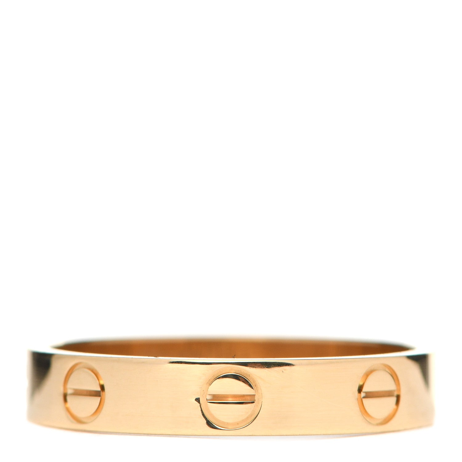Cartier 18K Yellow Gold 3.5mm LOVE Wedding Band Ring 55 7.25 3 of 6