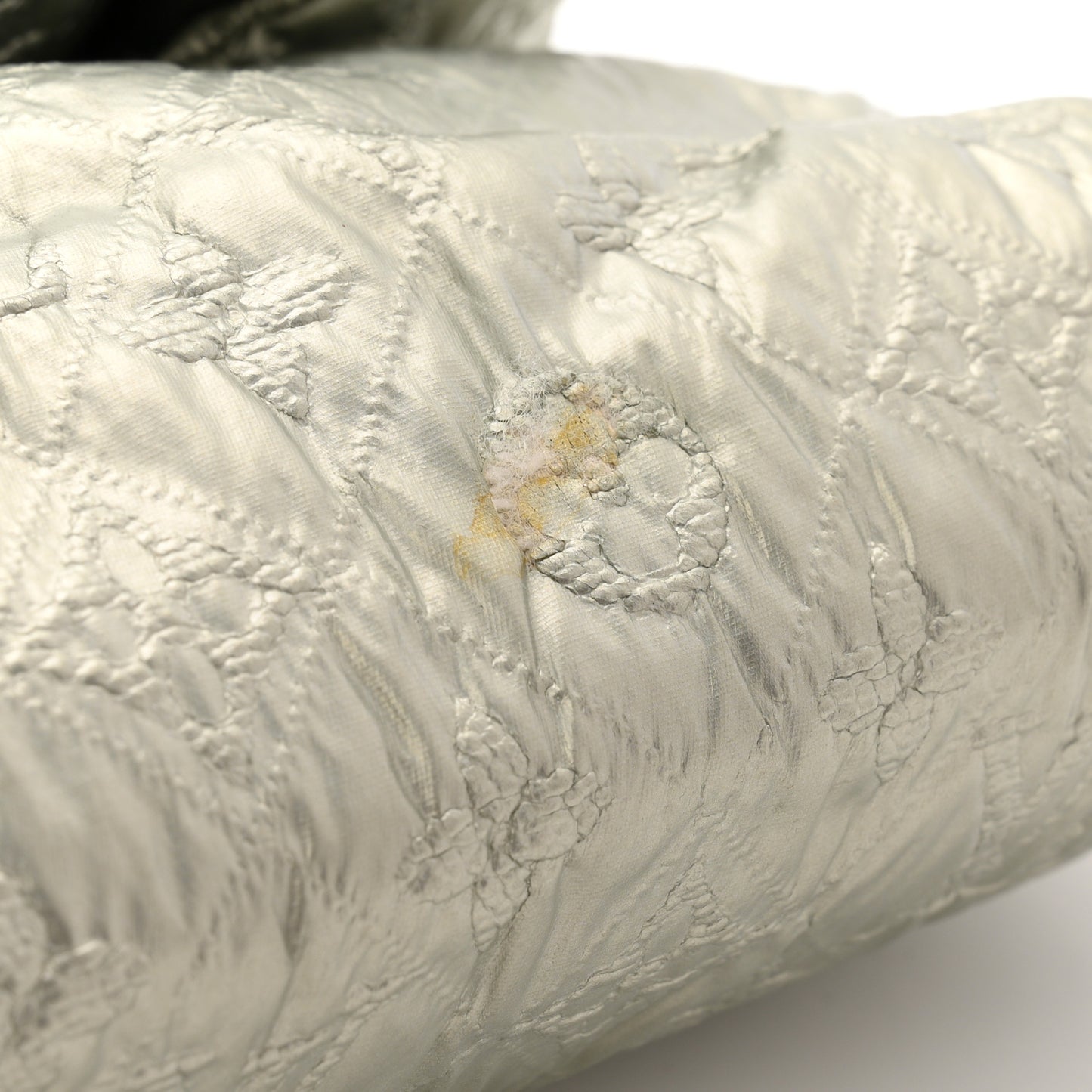 Jacquard Quilted Monogram Altair Clutch Argent