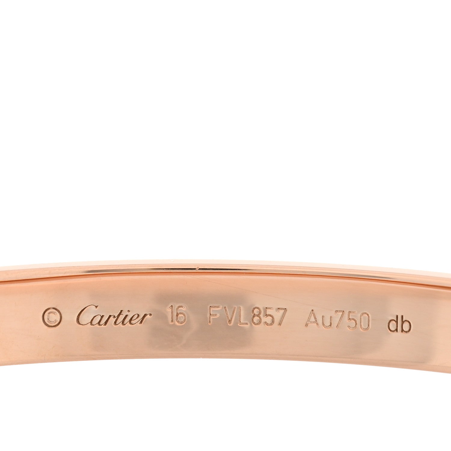Cartier 18K Pink Gold LOVE Bracelet 16 4 of 6
