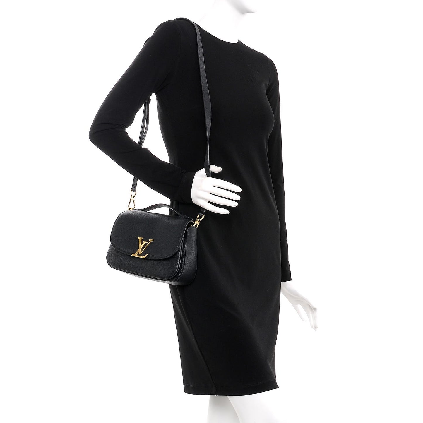 Grained Calfskin Vivienne NM Black