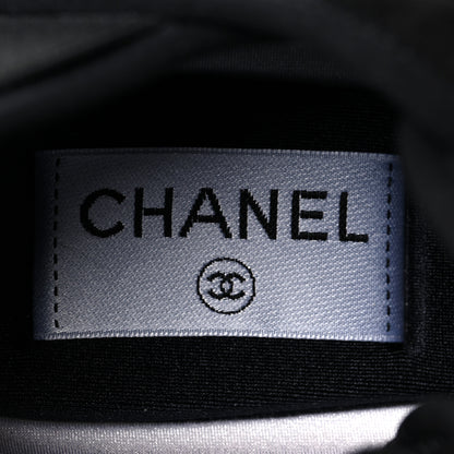 Chanel Velvet Calfskin Mixed Fibers CC Sneakers 36.5 Black 7 of 9