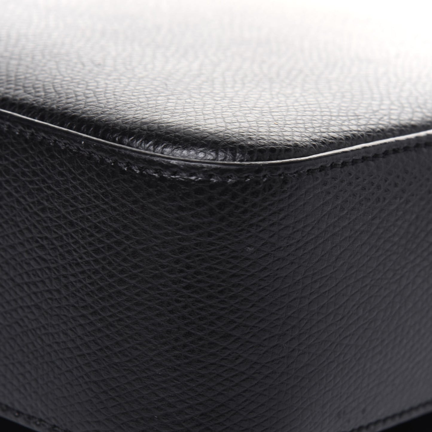 Textured Calfskin Medium Classic Monogram Universite Bag Black