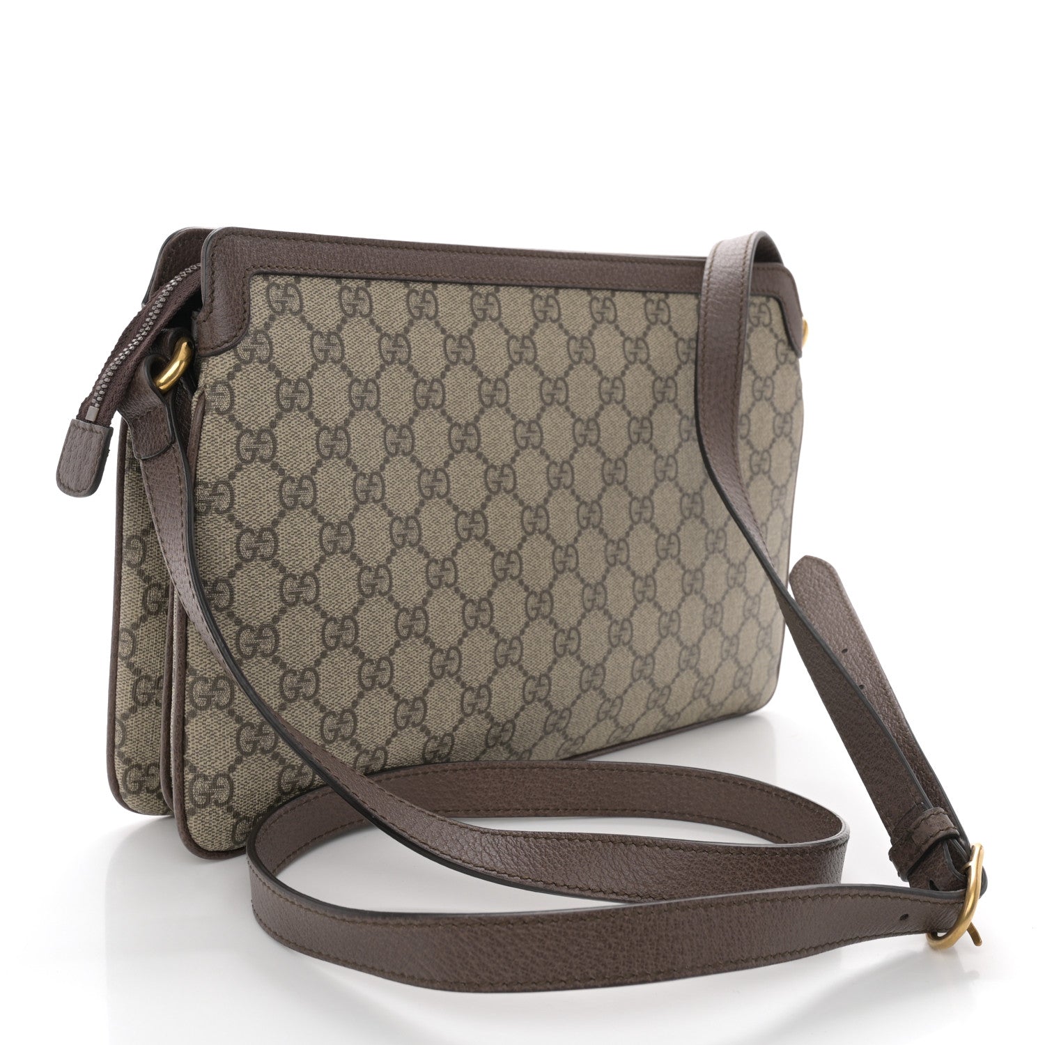 Gucci GG Supreme Monogram Web Medium Ophidia Shoulder Bag Beige New Acero 3 of 10