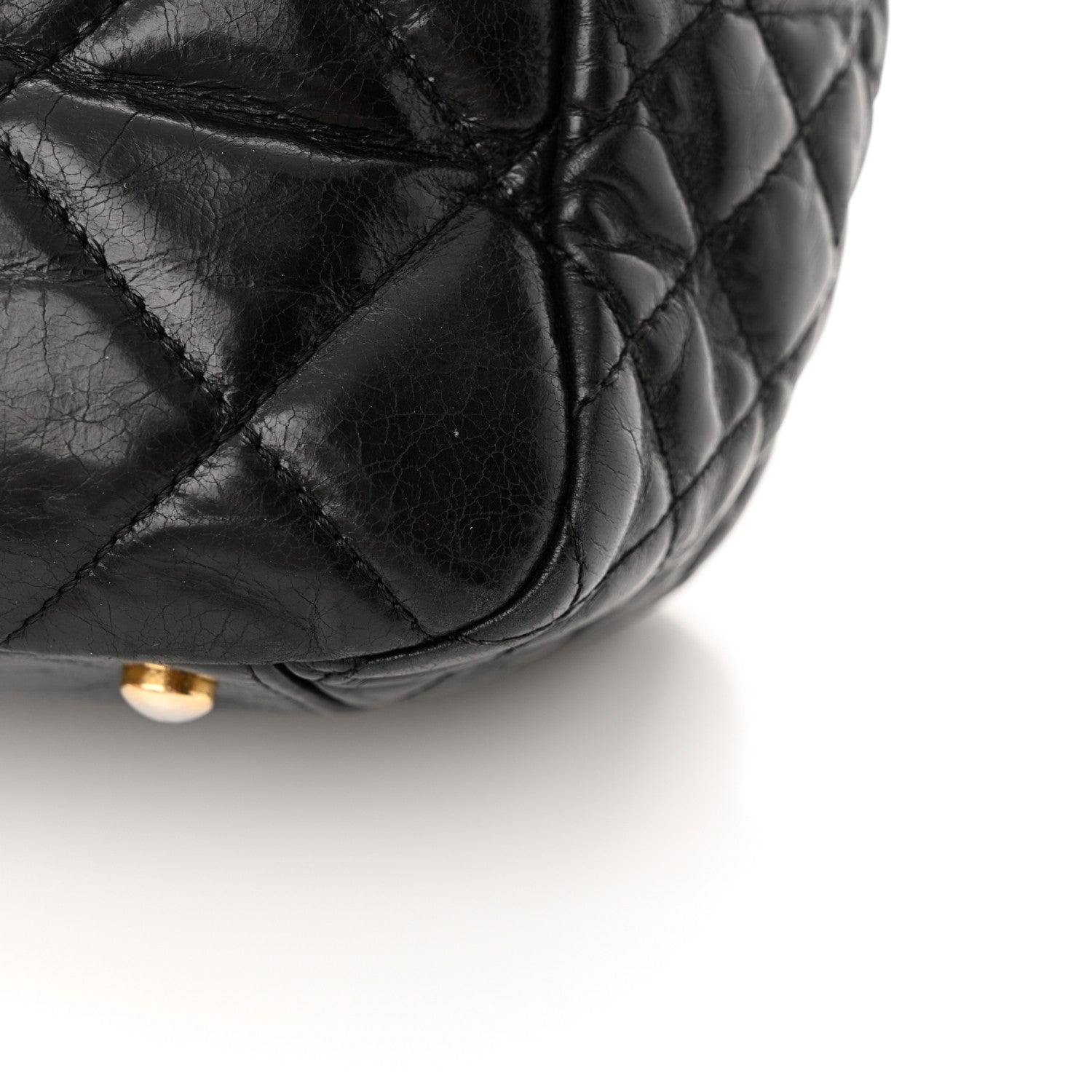 Chanel Glazed Calfskin Quilted Medium Daily Walk Flap Black 15 of 16