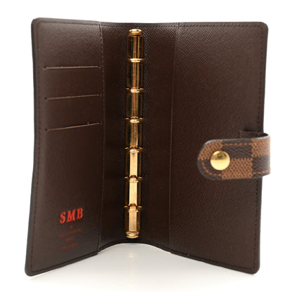 Louis Vuitton Damier Ebene Small Ring Agenda Cover 5 of 7