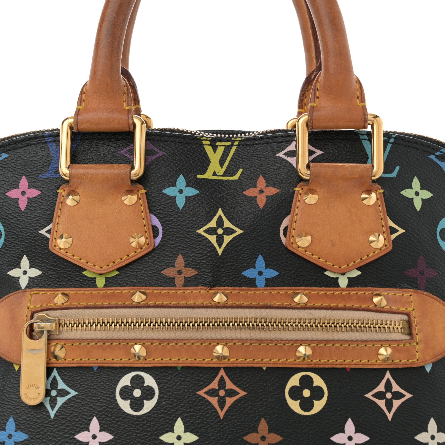Louis Vuitton Monogram Multicolor Alma Black 8 of 16