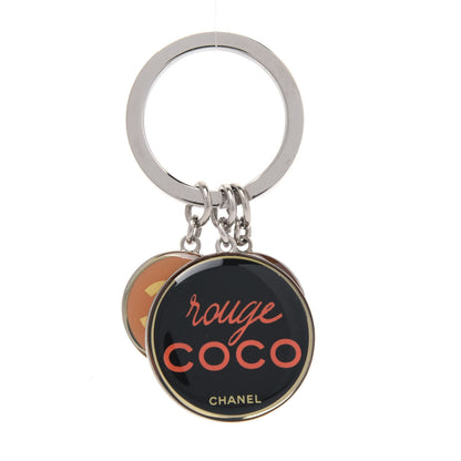 Chanel Resin Rouge Coco Keychain Black 1 of 3