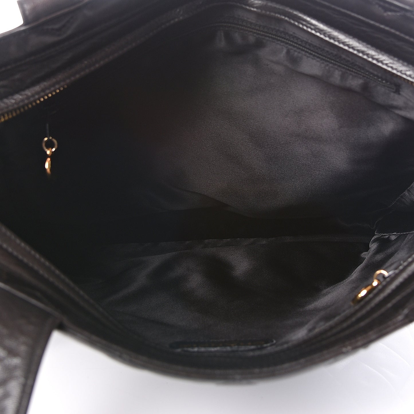 Lambskin Quilted CC Shoulder Bag Black