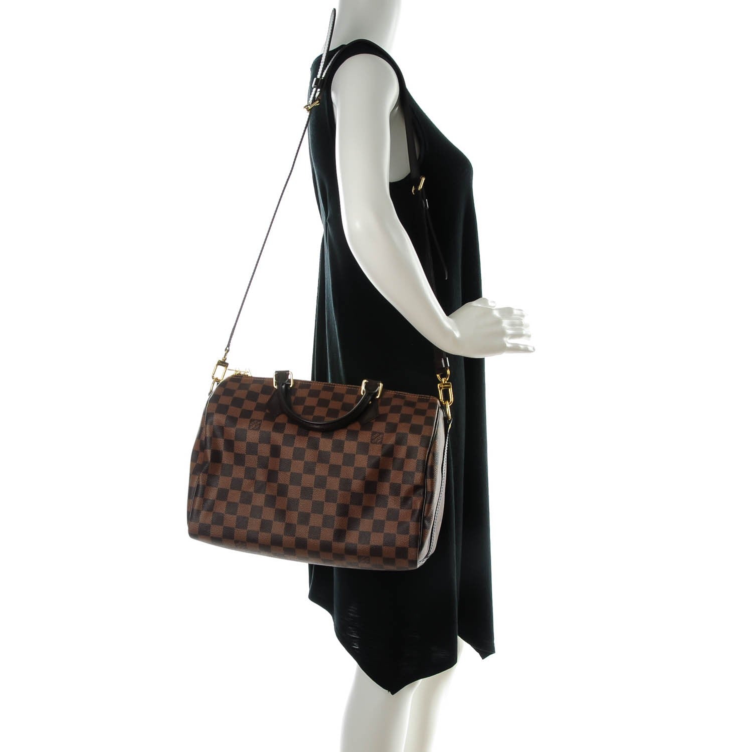Louis Vuitton Damier Ebene Speedy Bandouliere 30 2 of 7