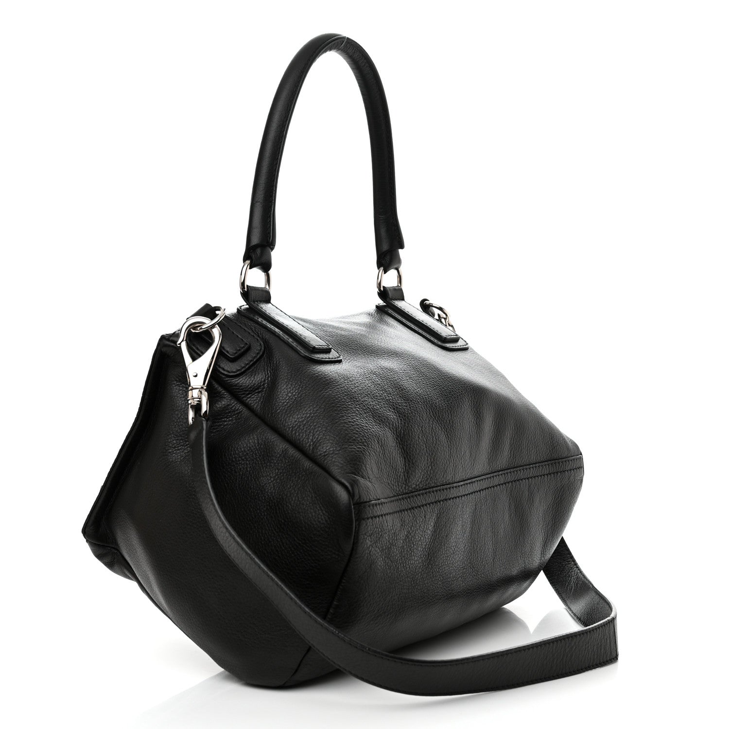 Givenchy Pebbled Calfskin Medium Pyramid Stud Pandora Black 3 of 11