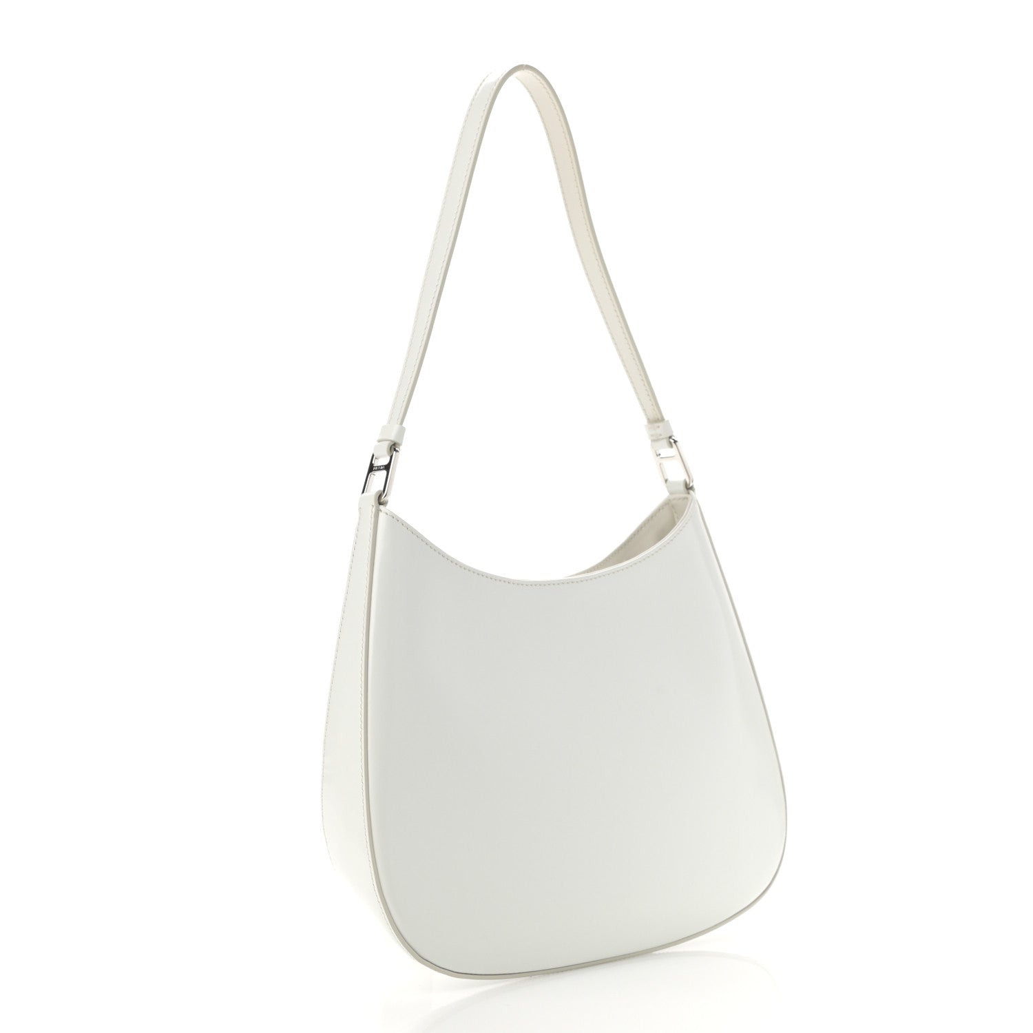 Prada Spazzolato Cleo Shoulder Bag White 3 of 10