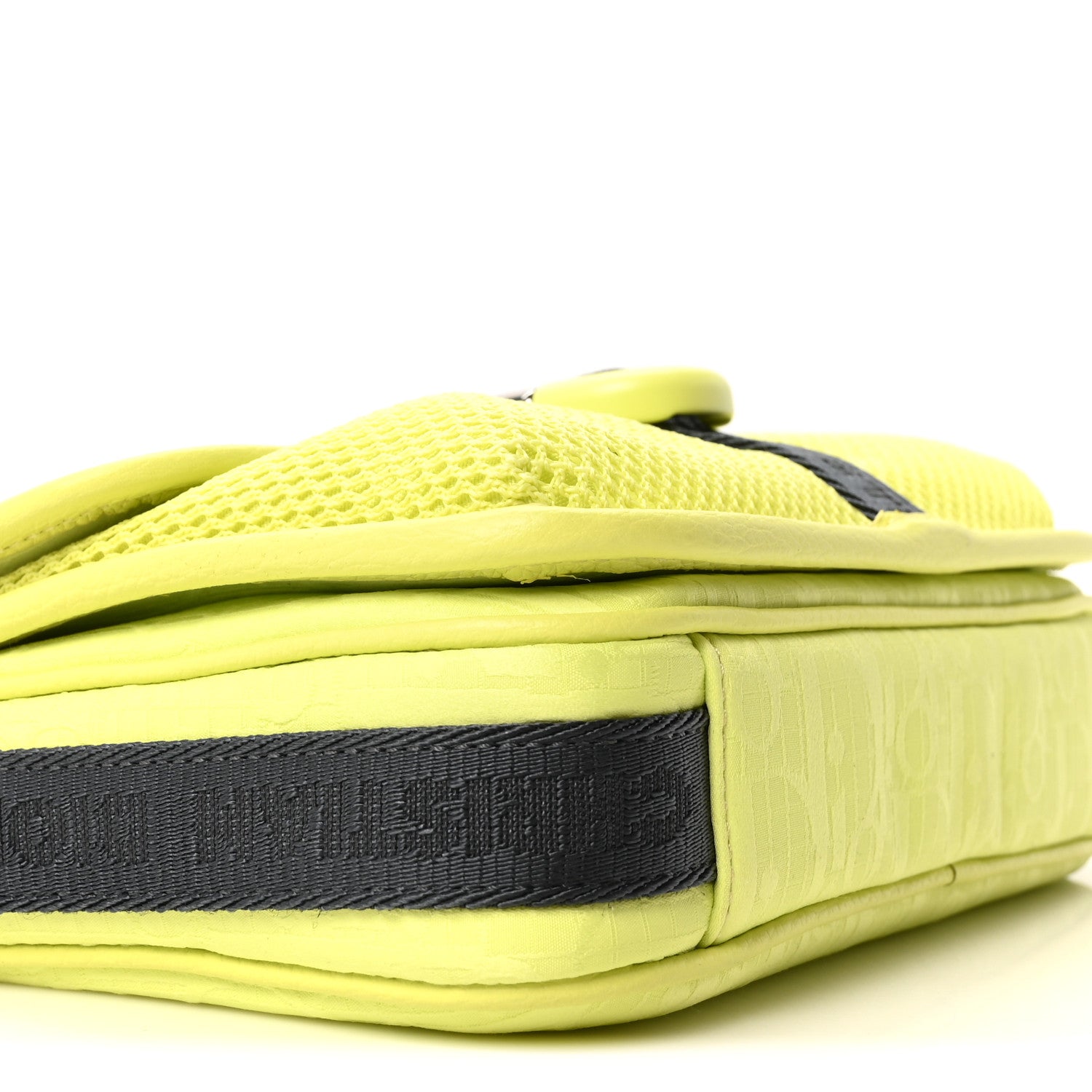 Christian Dior Oblique Jacquard Dior 8 Pouch With Strap Jaune 9 of 10