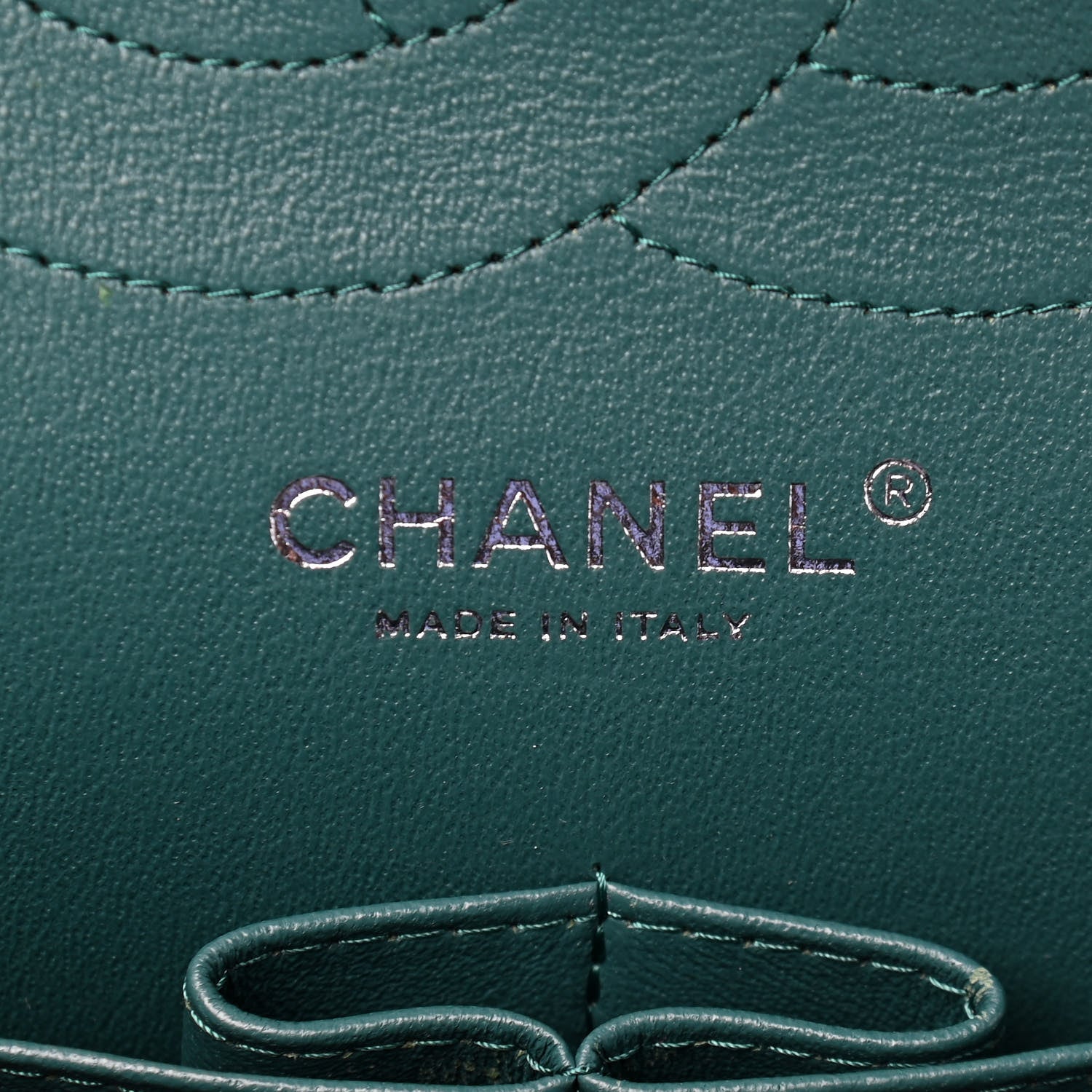Chanel Caviar Quilted Jumbo Double Flap Dark Turquoise 5 of 10
