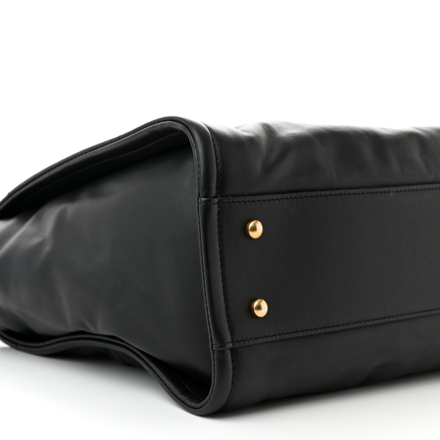 Calfskin Small Deauville Tote Black