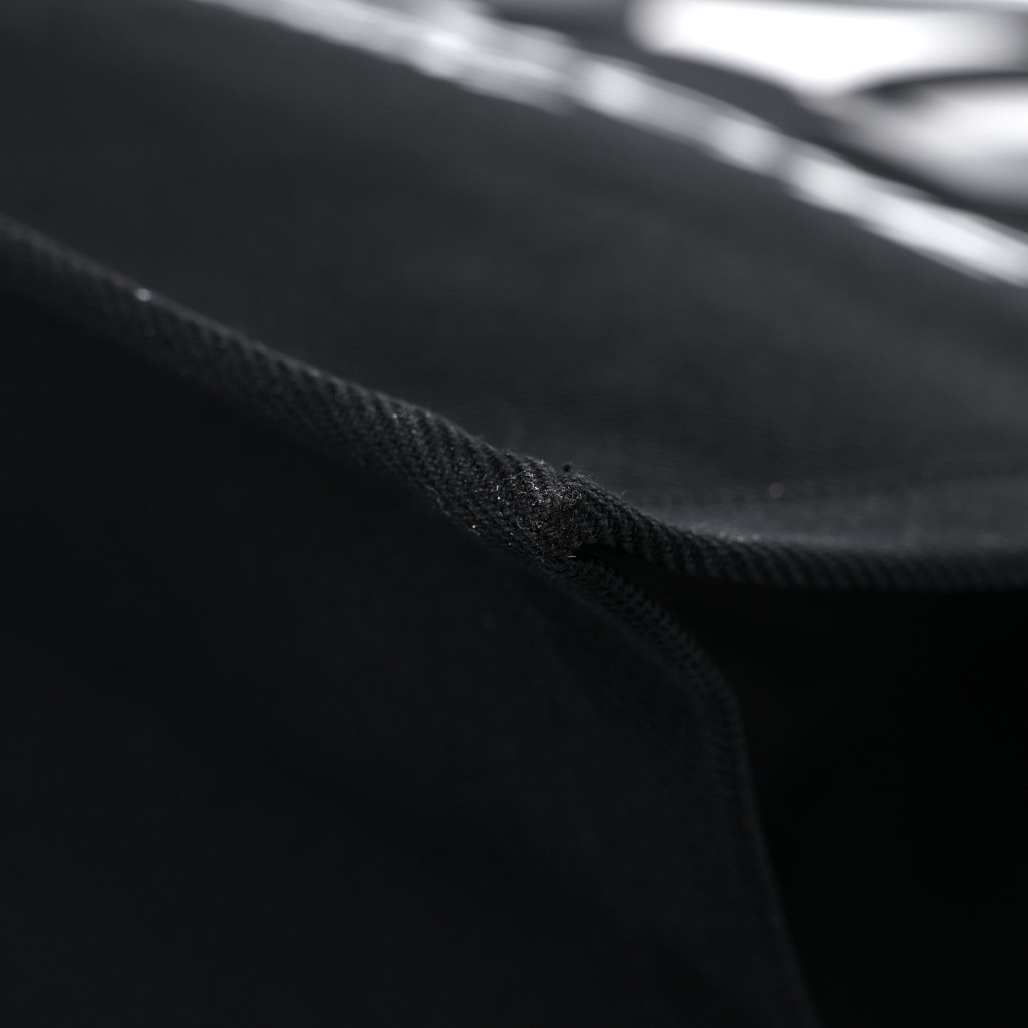 Linen Calfskin Rive Gauche Tote Black
