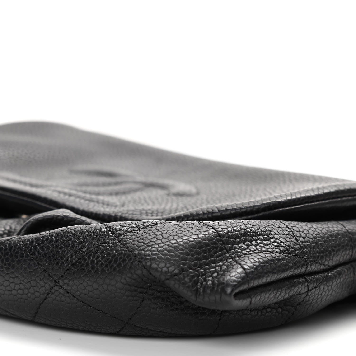 Chanel Caviar Half Moon Wallet On Chain WOC Black 13 of 14