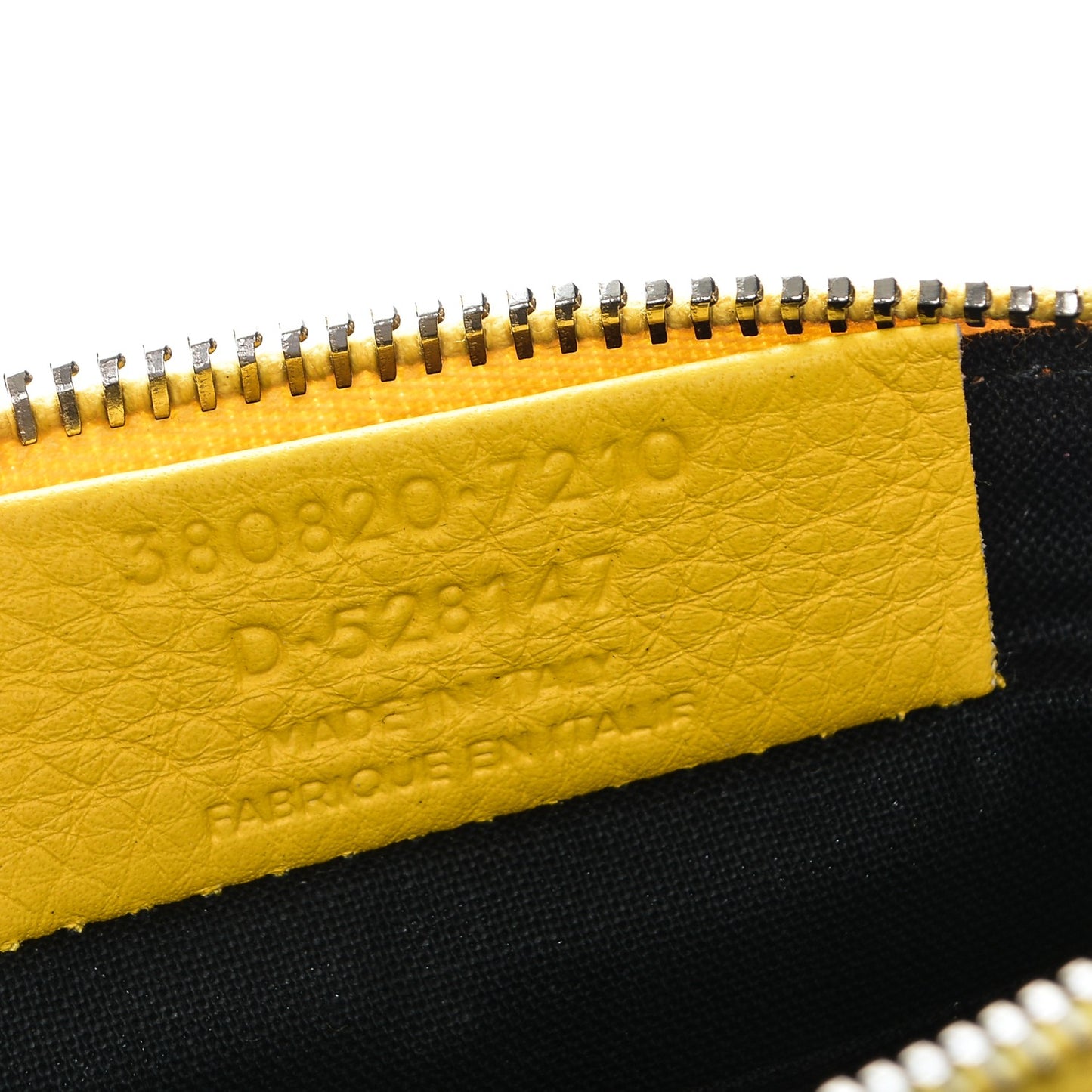 Agneau Arena Classic Hardware Small Pouch Jaune Soleil