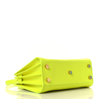 Saint Laurent Calfskin Nano Sac De Jour Neon Yellow 4 of 9