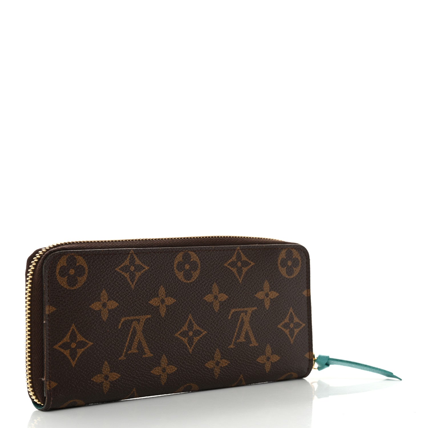 Louis Vuitton Monogram Clemence Wallet Turquoise 3 of 11