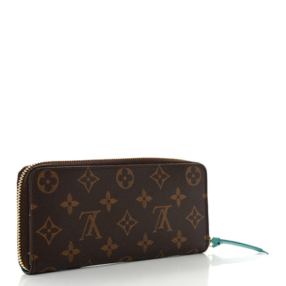 Louis Vuitton Monogram Clemence Wallet Turquoise 3 of 11