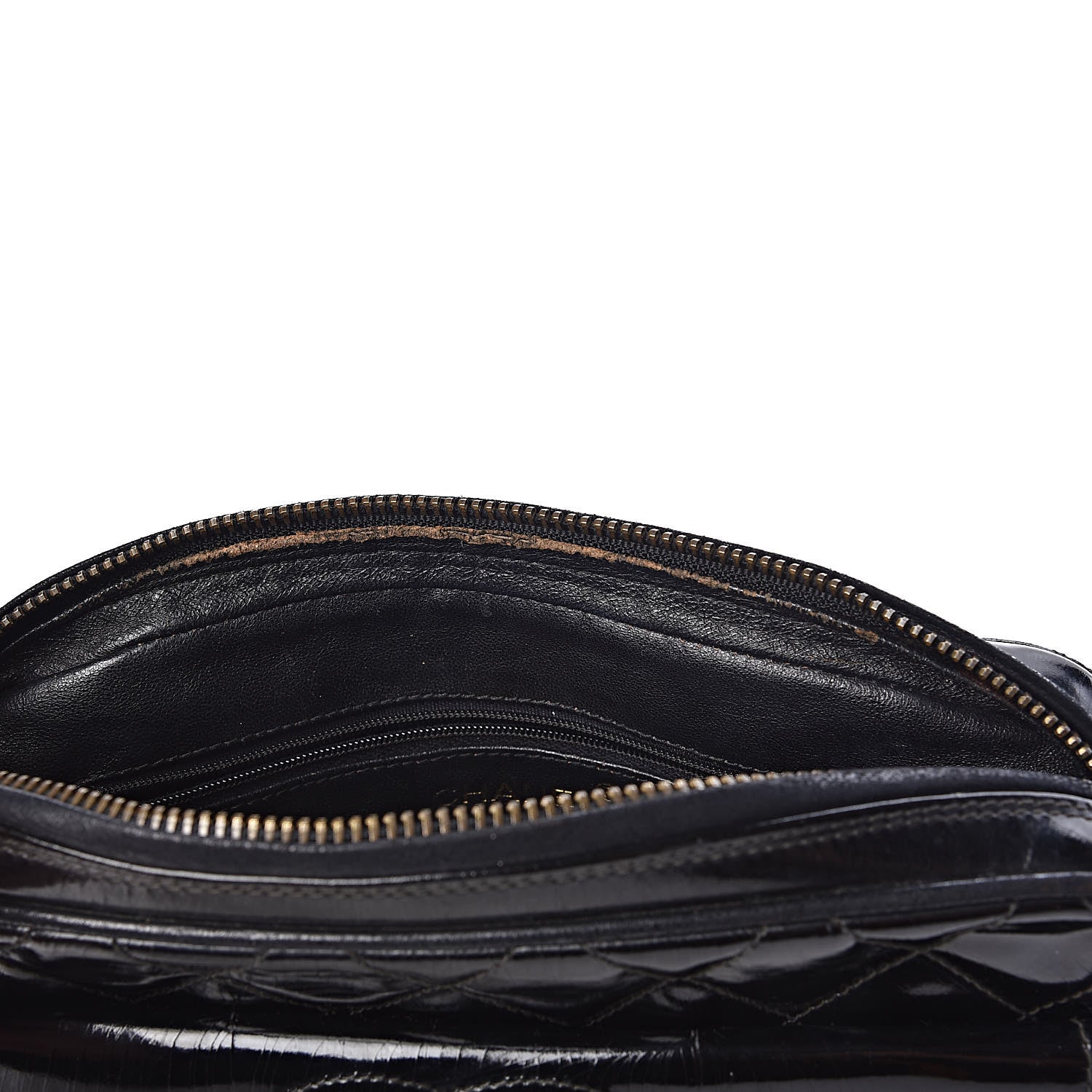 Chanel Patent Quilted Tassel Small Camera Case Black 9 of 14