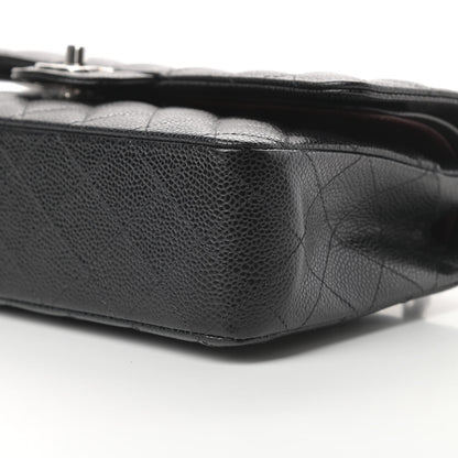 Chanel Caviar Quilted Medium Double Flap Black 10 of 11