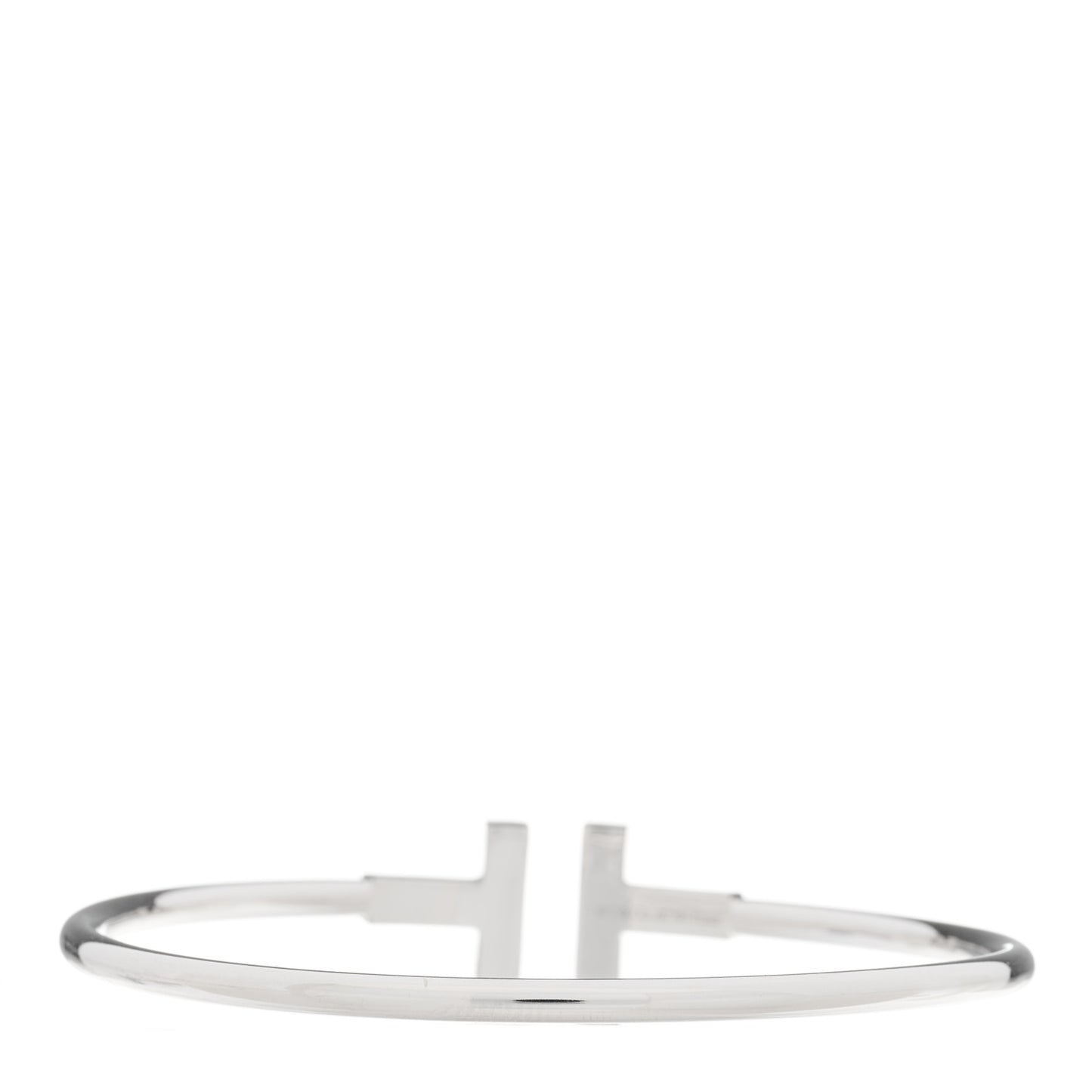 18K White Gold Ruby T Wire Bracelet
